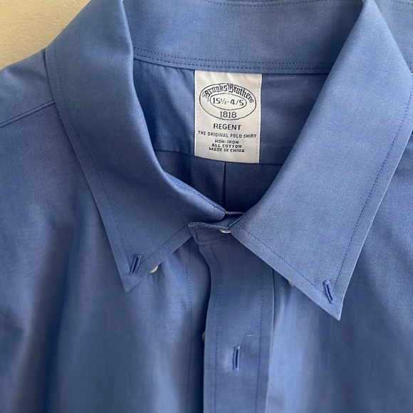 Brooks brothers 1818 Regent the original polo shirt slim fit non iron all cotton - Picture 3 of 16